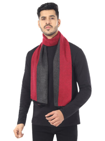 Woven Reversible Printed Men's Wool & Acrylic Muffler - Image 3