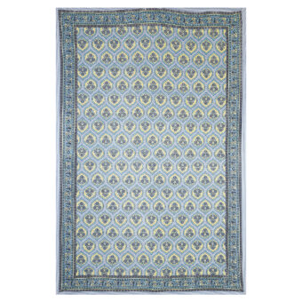 Pure Cotton 6 Seater Jaipuri Print Dining Table Cover - Image 5