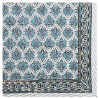 Pure Cotton 6 Seater Jaipuri Print Dining Table Cover - Image 3