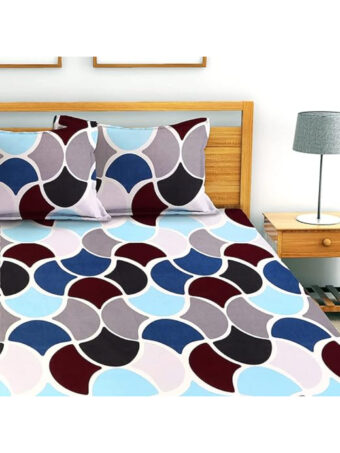 Cotton Elastic Fitted King Size Double Bedsheet - Image 4