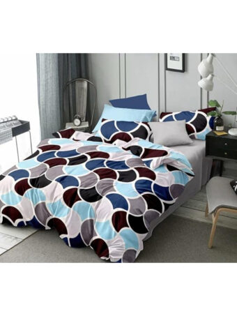 Cotton Elastic Fitted King Size Double Bedsheet