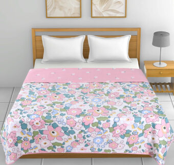 AC Flannel Fleece Throw Blankets for Single Bed, Dohar 54x87 Inches, Ultra Soft Warm Ribbed Microfiber - Image 2