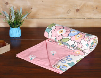 AC Flannel Fleece Throw Blankets for Single Bed, Dohar 54x87 Inches, Ultra Soft Warm Ribbed Microfiber