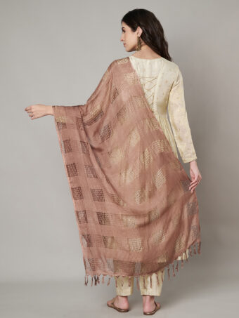 MUFFLY Women Multi-Color Cotton Self Design Dupatta - Image 6