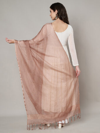 MUFFLY Women Multi-Color Cotton Self Design Dupatta - Image 5