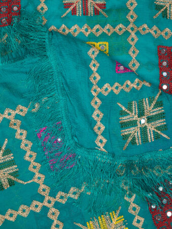 MUFFLY Women Multi-Color Chiffon Embroidered Dupatta - Image 6