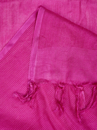 MUFFLY Women Pink Cotton Solid Dupatta - Image 6