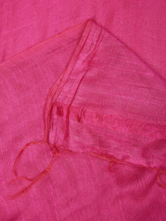 MUFFLY Women Pink Cotton Solid Dupatta - Image 6