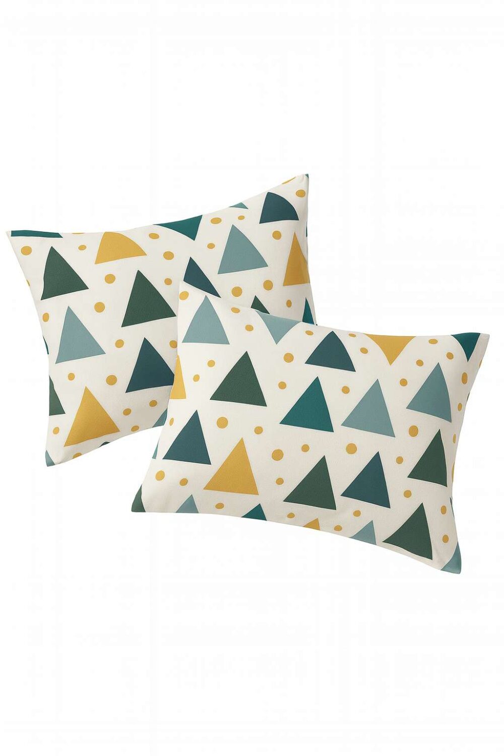 INDHOME LIFE Geometric Triangle Print Flat Bedsheet Set - Modern & Colorful - Image 5