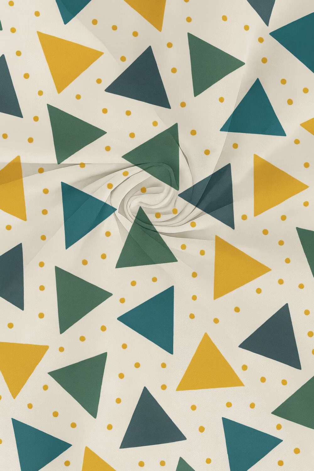 INDHOME LIFE Geometric Triangle Print Flat Bedsheet Set - Modern & Colorful - Image 4
