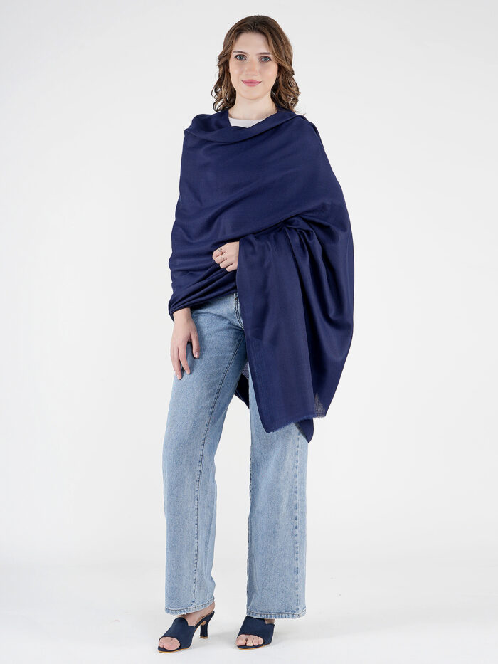 MUFFLY Fine Wool Plain Shawl for Women – 40x80 Minimalist Wrap